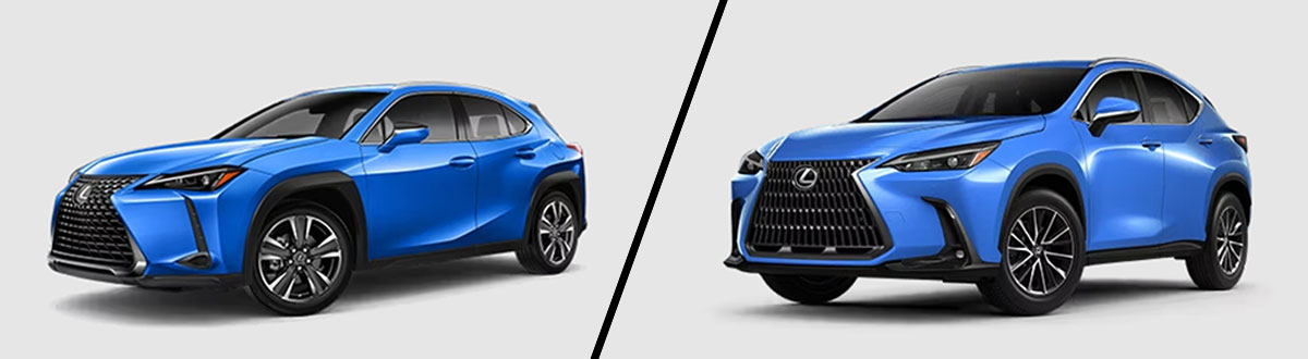 2025 Lexus UX Hybrid SUV vs NX Hybrid SUV